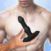 Vibrating & Thrusting Remote Control Silicone Anal Plug